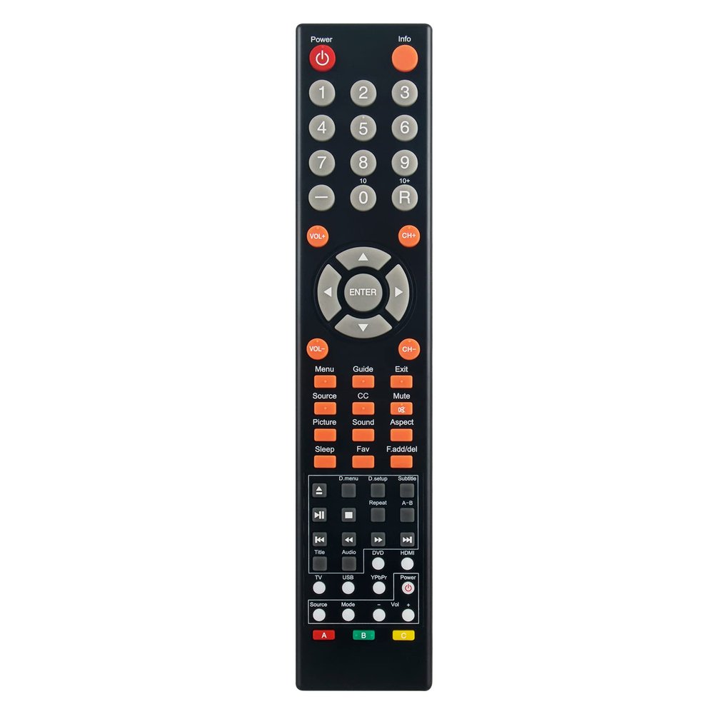 Allimity Replaced Remote Control Fit for Sceptre TV E165BV-SS E328GD-SR E328UD-SR E328WD-SR E325BD-SR E405BD-FR E325BD-FSR