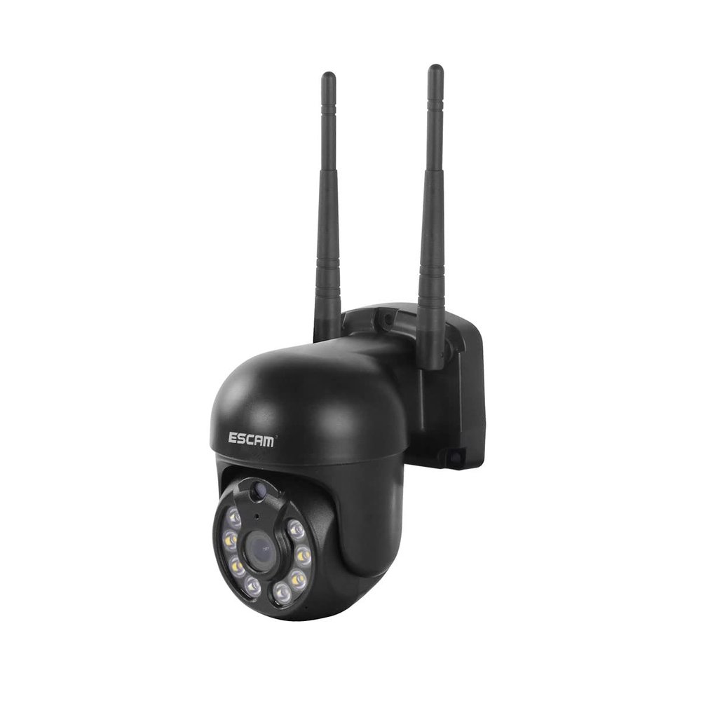 ESCAM WNK610 3MP Wireless WiFi IP Camera, Security Smart Home Indoor Camera for Baby/Pet/Nanny/Garage/Yard, Dual Light Motion Detection Humanoid Detection 2 Way Audio Night Vision IR Pan/Tilt, Black