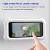 Mistriddle Waterproof Shower Phone Holder with 360 Rotation, Angle Adjustable, Wall Mounted Phone Holder for Bathroom Mirror Bathtub Kitchen, Up to 6.8 Inch (Upgraded) view 3