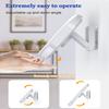 Mistriddle Waterproof Shower Phone Holder with 360 Rotation, Angle Adjustable, Wall Mounted Phone Holder for Bathroom Mirror Bathtub Kitchen, Up to 6.8 Inch (Upgraded) view 4