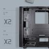 BBNB Gaming Case,Mid-Tower PC Gaming Case ATX/M-ATX/ITX - Front I/O USB 3.0 Port - Acrylic Glass Side Panel - 8 Fan Position - Water Cooling Installation Ready view 4