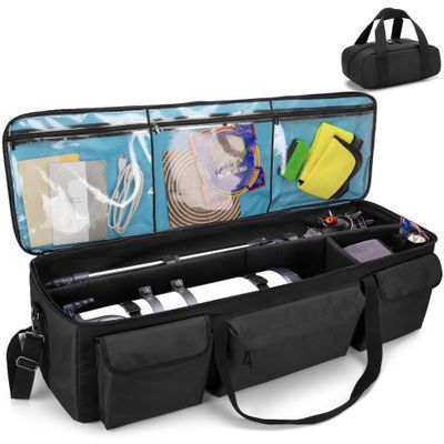 samdew Large Telescope Travel Case Bonus Accessory Bag & Dividers, Soft Bag