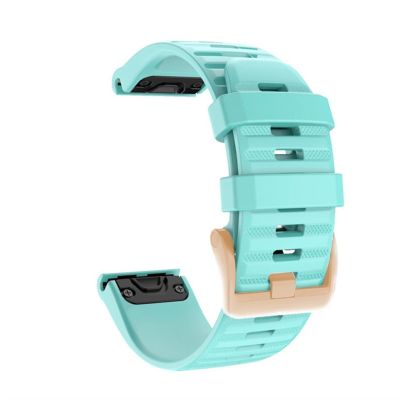 CZKE For Garmin Fenix 6S 5S Watchband 20mm Bracelet For Fenix 6s Pro 5s Plus Rose gold buckle Silicone Quick Replacement Wrist Straps (Color : H, Size : 20mm)