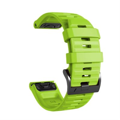 CZKE For Garmin Fenix 6S 5S Watchband 20mm Bracelet For Fenix 6s Pro 5s Plus Rose gold buckle Silicone Quick Replacement Wrist Straps (Color : D, Size : Black Black Clasp)