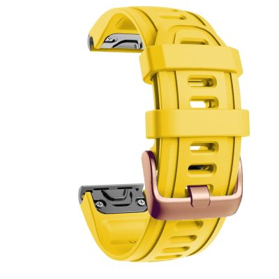 CZKE Quick Release Watch Band Silicone Bracelet For Garmin Fenix 5S 5X 5Plus 6S 6X 6 Pro Rose gold buckle bracelet Sport Wrist Strap (Color : P, Size : 20mm Fenix 5SPlus)