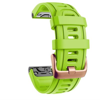 CZKE Quick Release Watch Band Silicone Bracelet For Garmin Fenix 5S 5X 5Plus 6S 6X 6 Pro Rose gold buckle bracelet Sport Wrist Strap (Color : D, Size : 20mm Fenix 5S)