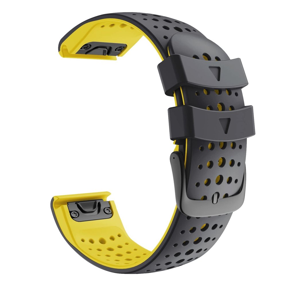 CZKE 26/22mm Watchband For Garmin Fenix 6 6S 6X Pro 5 5X 5S Plus 3HR 935 945 D2 Silicone Band Quick Release Watch Easyfit Wrist Strap (Color : B, Size : 26mm Fenix 3 HR D2)
