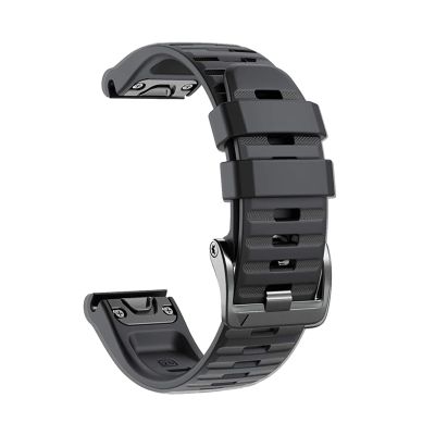 CZKE Leather Watchband for Garmin Fenix 5/5X/5S Plus 6/6X/6S Pro 945 935 3 HR D2 Smart Bracelet 22 26mm Quick release Wristband Strap (Color : Silicone 6, Size : 26mm Fenix 3 HR D2)