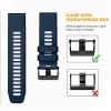 CZKE 26 22mm Official Same Paragraph Strap Silicone Watchband For Garmin Fenix 6X 6 6S Pro 5X 5 Plus HR Enduro Quick Release Bracelet (Color : F, Size : 22mm Fenix 5 5Plus) view 3