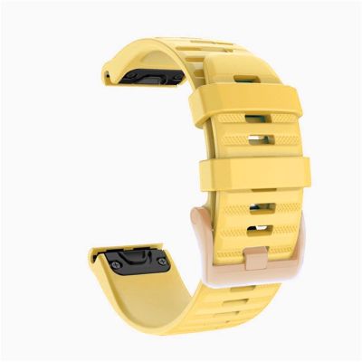 CZKE For Garmin Fenix 6S 5S Watchband 20mm Bracelet For Fenix 6s Pro 5s Plus Rose gold buckle Silicone Quick Replacement Wrist Straps (Color : Medium, Size : 20mm)