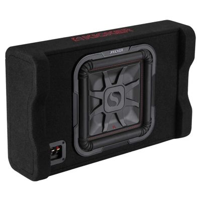 KICKER 49L7TDF122 Down-Firing 12" L7T 2-Ohm Subwoofer Enclosure, 600 Watts RMS