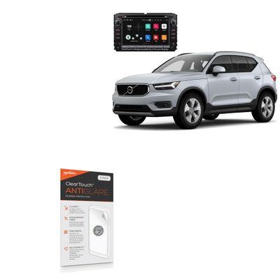 BoxWave Screen Protector Compatible with Volvo 2021 XC40 (9 in) - ClearTouch Anti-Glare (2-Pack), Anti-Fingerprint Matte Film Skin