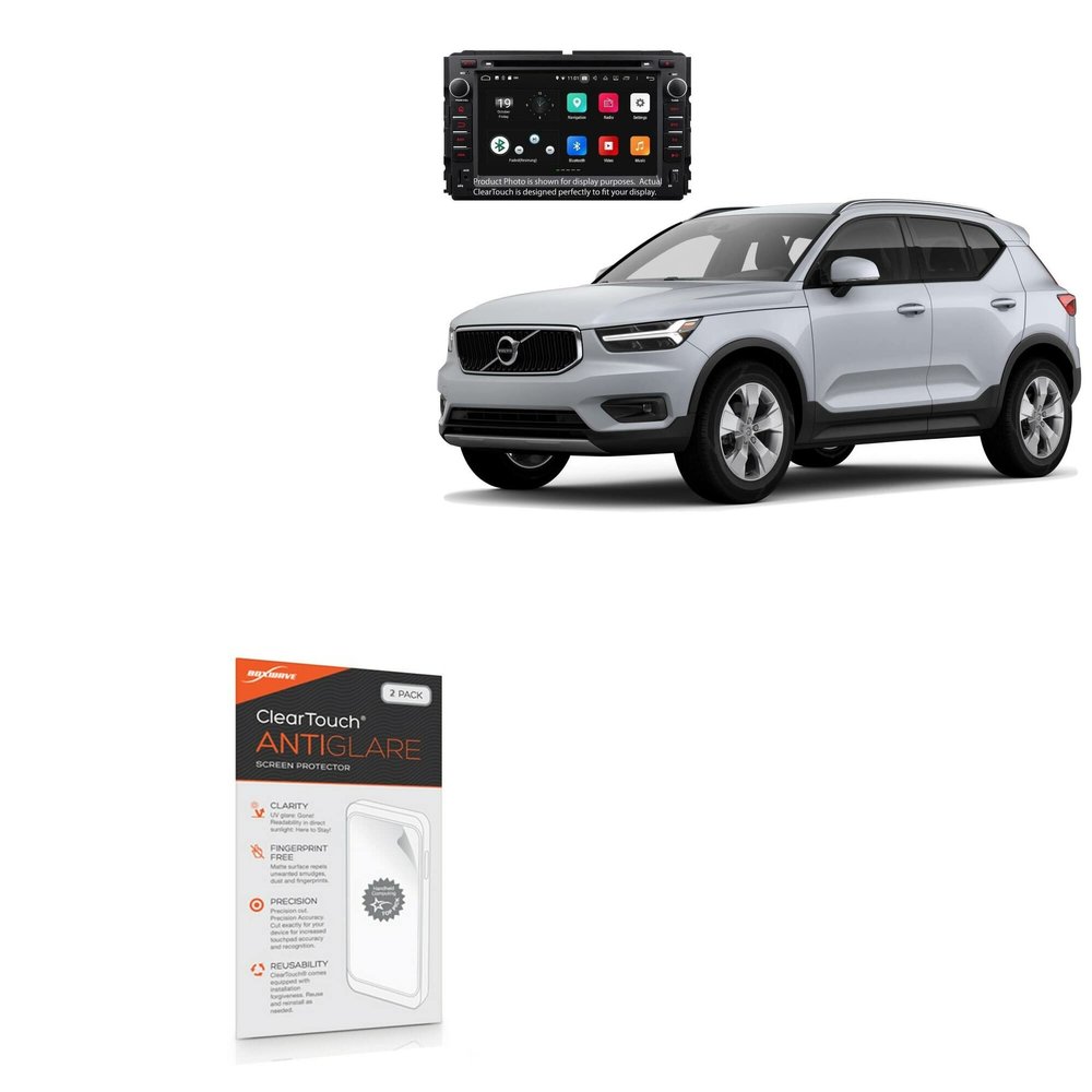 BoxWave Screen Protector Compatible with Volvo 2021 XC40 (9 in) - ClearTouch Anti-Glare (2-Pack), Anti-Fingerprint Matte Film Skin