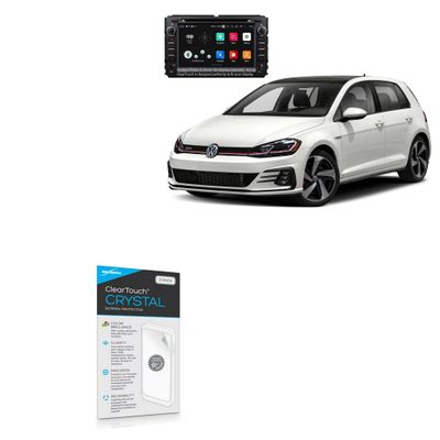 BoxWave Screen Protector Compatible with Volkswagen 2021 Golf GTI (10 in) - ClearTouch Crystal (2-Pack), HD Film Skin - Shields from Scratches