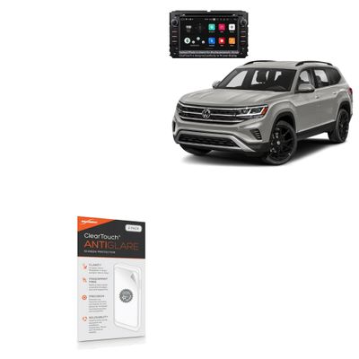 BoxWave Screen Protector Compatible with Volkswagen 2021 Atlas (6.5 in) - ClearTouch Anti-Glare (2-Pack), Anti-Fingerprint Matte Film Skin