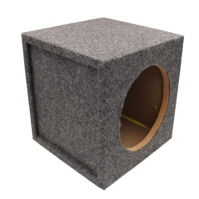 IMC Audio PPA12SS 12 Inch Car Speaker Box Enclosure - 12" Subwoofer Box for Great Sound Quality Home & Vehicle Car Speakers 12 Inch Speaker Terminal One 12" Sub Box - Charcoal