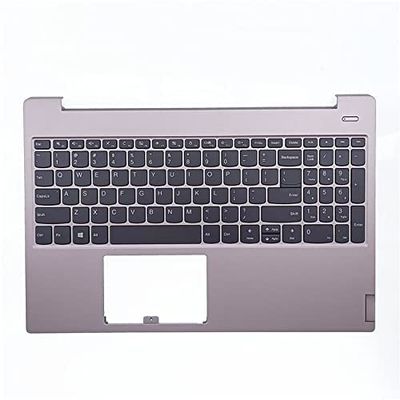 5CB0S18660 AP2GC000510 New Palmrest Upper Case w/US No Backlit Keyboard for Ideapad S340-15IWL 81N8 81QF S340-15API 81NC 81QG S340-15IIL 81VW 81WL 81WW S340-15IML 81NA 81QL Laptop Gray