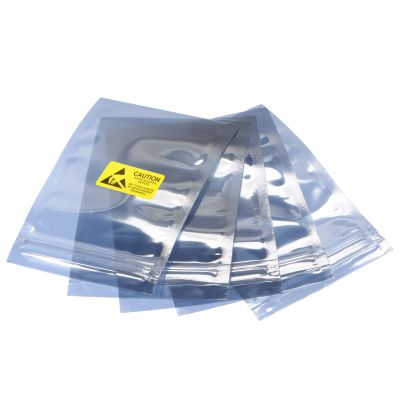 MECCANIXITY Anti Static Bags Shielding Bag 50pcs 3x4.7inch(8x12cm) Resealable with Labels for Hard Drive HDD SSD