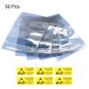 MECCANIXITY Anti Static Bags Shielding Bag 50pcs 3x4.7inch(8x12cm) Resealable with Labels for Hard Drive HDD SSD view 3