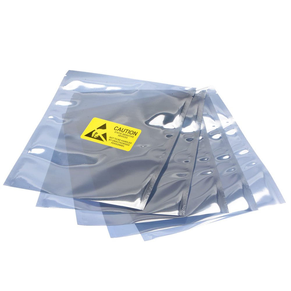MECCANIXITY Anti Static Bags Shielding Bag 25pcs 6.3x9inch(16x23cm) Open Top with Labels for Hard Drive HDD SSD