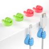 iToleeve 12Pcs Cable Clips, Fun Cord Holders, Silicone Thumb Wall Hooks, Cord Organizer for Desk Wall Car Nightstand, Cord Clips, Wire Holders, Phone USB Charger Cable Management, Key Hanger view 1