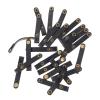 Hemobllo 24pcs Faux Leather Cable Organizers Data Cable Holders Leather Buckle for Tidy Desktop Storage Cord Management view 1