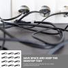 Hemobllo 24pcs Faux Leather Cable Organizers Data Cable Holders Leather Buckle for Tidy Desktop Storage Cord Management view 2