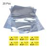 MECCANIXITY Anti Static Bags Shielding Bag 20pcs 10x16inch(25x40cm) Open Top with Labels for Hard Drive HDD SSD view 3