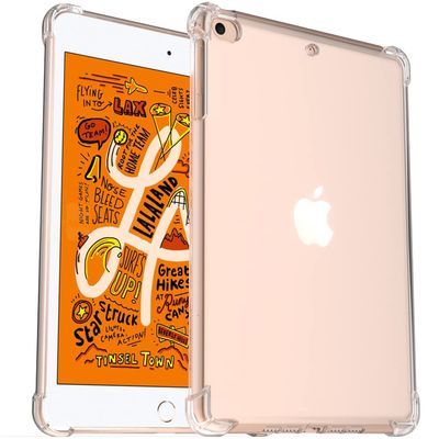 Callyue Clear Case for iPad mini 5 / Mini 4 / Mini 3 2 1, Rubber Soft Skin Silicone Side Corner Protective Cover for Apple iPad mini 7.9 inch Tablet - Transparent
