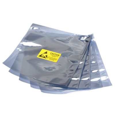 MECCANIXITY Anti Static Bags Shielding Bag 50pcs 8.7x10inch(22x25cm) Open Top with Labels for Hard Drive HDD SSD