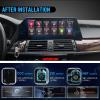 ZWNAV 12.3 Screen 1920X720 Resolution Car Stereo for BMW X5 E70 X6 E71 2007 2008 2009 2010 CCC System Android Radio in-Dash Navigation GPS Multimedia Head Unit Qualcomm Wireless Carplay 6GB RAM 128GB view 2
