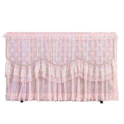 Indoor Dust Proof TV Cover - Lace Universal TV Display Protective Cover Home Bedroom Living Room Decoration/Pink / 40inch