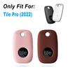Geiomoo Silicone Case for Tile Pro 2022 Tracker, Soft Flexible Scratch Resistant Cover with Carabiner (2 Pack Pink+Wine Red) view 2