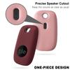 Geiomoo Silicone Case for Tile Pro 2022 Tracker, Soft Flexible Scratch Resistant Cover with Carabiner (2 Pack Pink+Wine Red) view 4