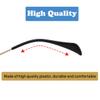Glasses Temple End TipsAnti-Slip Plastic Eyeglass End Tips Ear Sock Pieces Tube Sleeve Eyewear Replacement Tipsfor Aviator Sunglass Eye Glasses Frames/Thin Metal Eyewear Frame, 4 Pairs,Black/White view 2