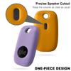 Geiomoo Silicone Case for Tile Pro 2022 Tracker, Soft Flexible Scratch Resistant Cover with Carabiner (2 Pack Orange+Lilac) view 4