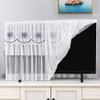 Universal Indoor TV Cover 32-75Inch Dustproof TV Screen Protector Living Room Decoration Dust Cover for Televisions/White / 58inch view 3