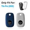 Geiomoo Silicone Case for Tile Pro 2022 Tracker, Soft Flexible Scratch Resistant Cover with Carabiner (2 Pack Navy Blue+Oatmeal) view 2