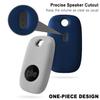Geiomoo Silicone Case for Tile Pro 2022 Tracker, Soft Flexible Scratch Resistant Cover with Carabiner (2 Pack Navy Blue+Oatmeal) view 4