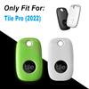 Geiomoo Silicone Case for Tile Pro 2022 Tracker, Soft Flexible Scratch Resistant Cover with Carabiner (2 Pack White+Fluorescent Green) view 2
