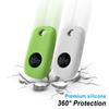 Geiomoo Silicone Case for Tile Pro 2022 Tracker, Soft Flexible Scratch Resistant Cover with Carabiner (2 Pack White+Fluorescent Green) view 3