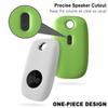 Geiomoo Silicone Case for Tile Pro 2022 Tracker, Soft Flexible Scratch Resistant Cover with Carabiner (2 Pack White+Fluorescent Green) view 4