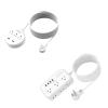 Extension Cord 15ft Bundle, NTONPOWER Flat Plug Power Strip with Long Extension Cord, Desktop Charging Station Wall Mount for Home, Dorm Room, Office and Nightstand - White view 1