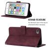 LEMAXELERS Wallet Case for iPod Touch 5, iPod Touch 7 Case with Magnetic PU Leather Flip Case with Card Holders Kickstand Case Shockproof Protection Case for iPod Touch 5 / Touch 6 Wine Red YB2 view 4