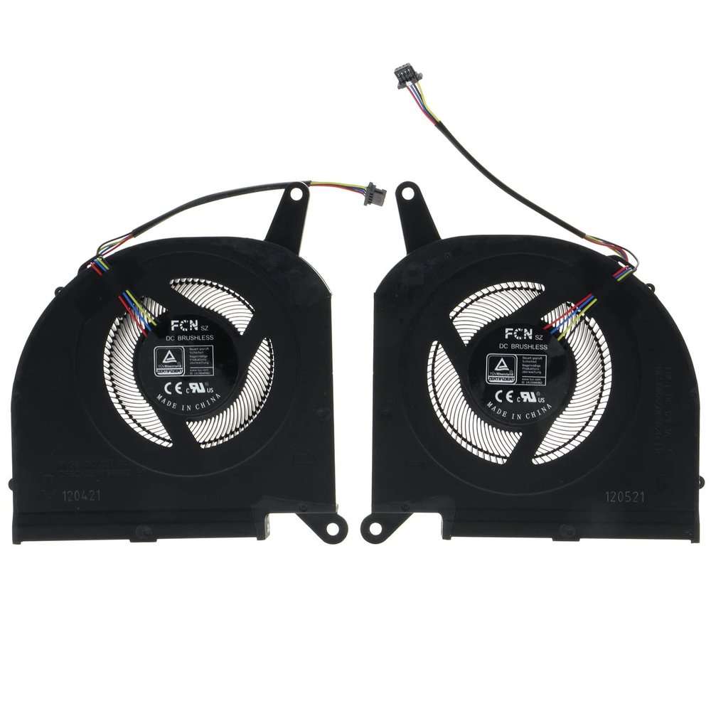10mm CPU & GPU Cooling Fan Set for Gigabyte AORUS 15G/15P/17G XC/XD & AERO 15 OLED/17 HDR XC/XD (RTX 30xx) DFSCK22D05883Q + DFSCM22716392Q
