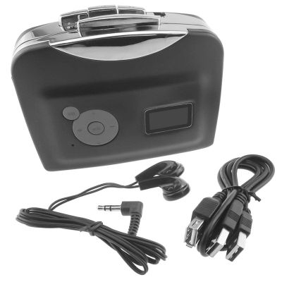 WDMWYZ Cassette Player Can Be Connected to USB Power Supply of U Disk Convert The Tape to MP3 Creative Gift Stereo Walkman,Black