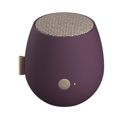 KREAFUNK aJAZZ Portable Bluetooth Speaker, Water Resistant (IPX5) and Durable, Up to 30 Hours of Wireless Play, Voice Assistant, Stereo Sound, Quick Charge, for Indoors and Outdoors (Purple)