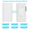 Point to Point Wireless Bridge Outdoor,5.8G WiFi Access Extender CPE Outdoor WiFi Long Range Internet Repeater Supports Video Surveillance Transmission up 1.2 Miles with 12DBi Gain Antenna 2 Pack view 2