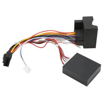 16pin Wire Harness Power Cable with Canbus Box for Android Navigation Replacement for E53 X5 E39 5 Series 16pin Power Wiring Harness Canbus