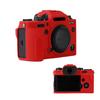 Soft Silicone Red Camera Case Armor Skin Body Cover Protector for Fujifilm X-T4 XT4 Mirrorless Camera, Red, Skin body cover case view 1